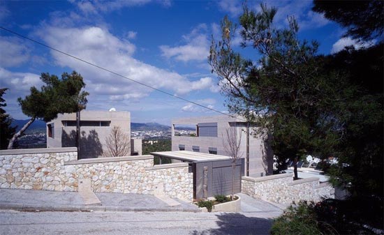 Natural Stone and Concrete Ekali Houses 05