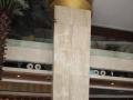 Navona Travertine Column in the Hotel Hall