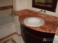 The Design of Rest Room, Red Natural Stone Mixed Gold Spider