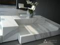 White Natural Stone Use in the Villa as Demesion-Sized polished Blocks